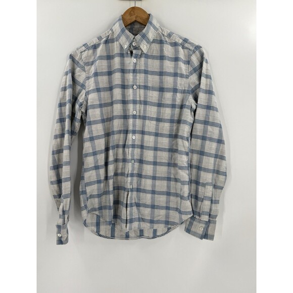 Steven Alan Shirt Men's Extra Small Button Up Made in USA BLUE Casual Adult - Picture 5 of 15